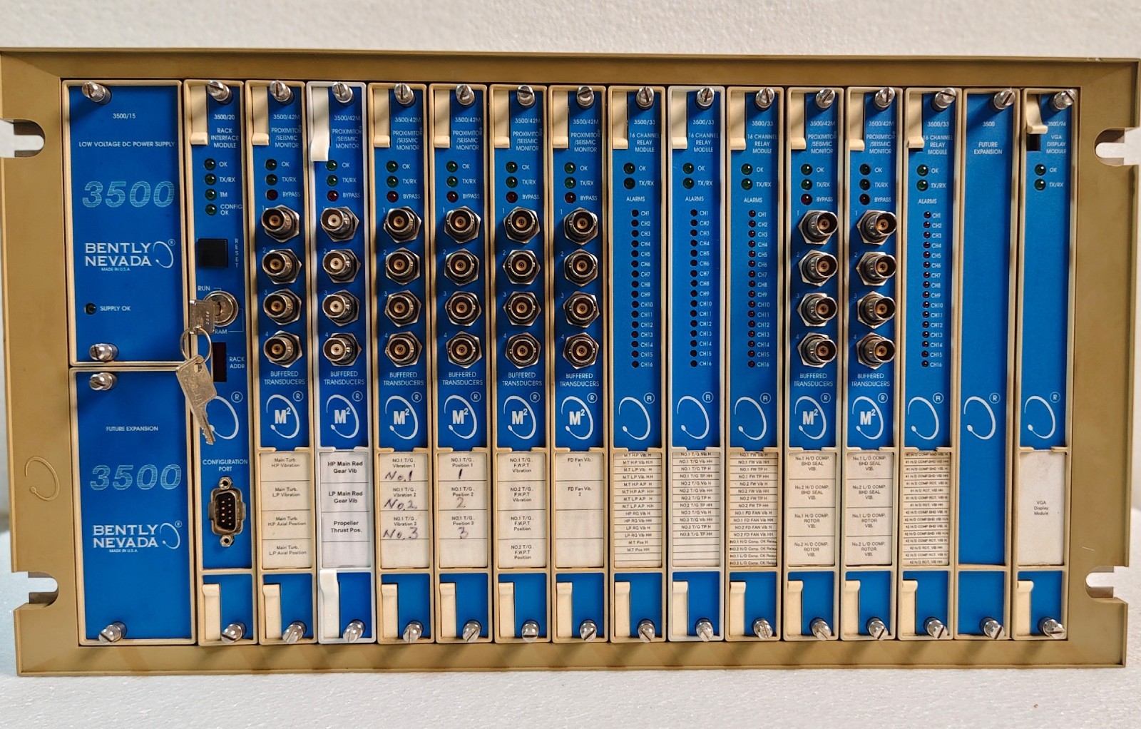 Bently Nevada 3500 System Rack 20, 42M, 33, 94,